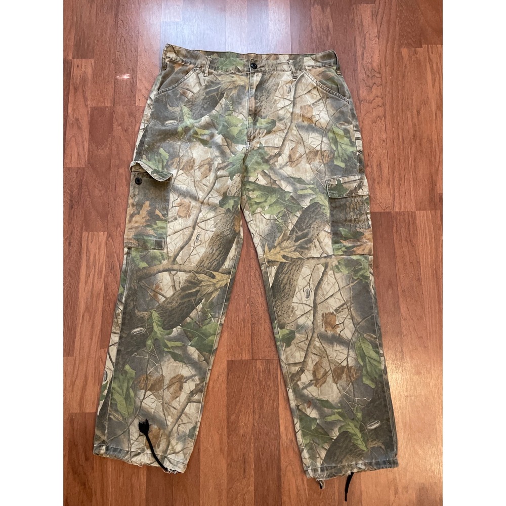 Liberty Mens Realtree Faded Hardwoods Camo Cargo Pants Large Regular Hunting